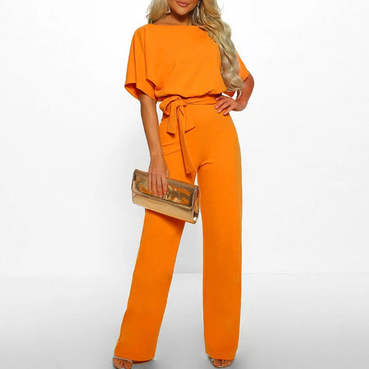 Women's Jumpsuit | Adjustable Waist Tie