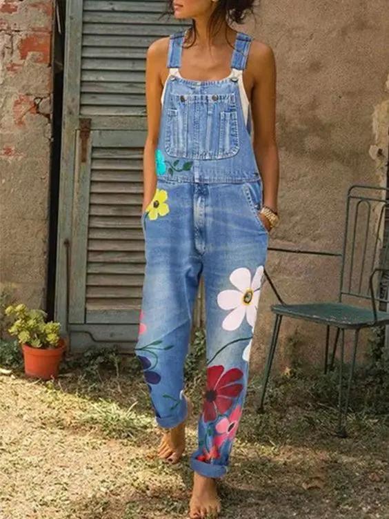 Women's Jumpsuit Overalls | Adjustable Bib Pocket