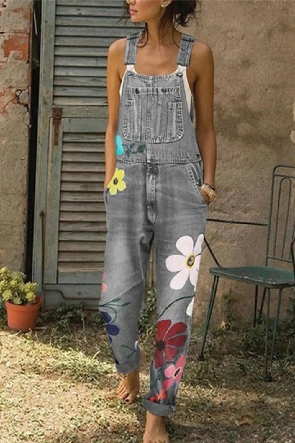 Women's Jumpsuit Overalls | Adjustable Bib Pocket