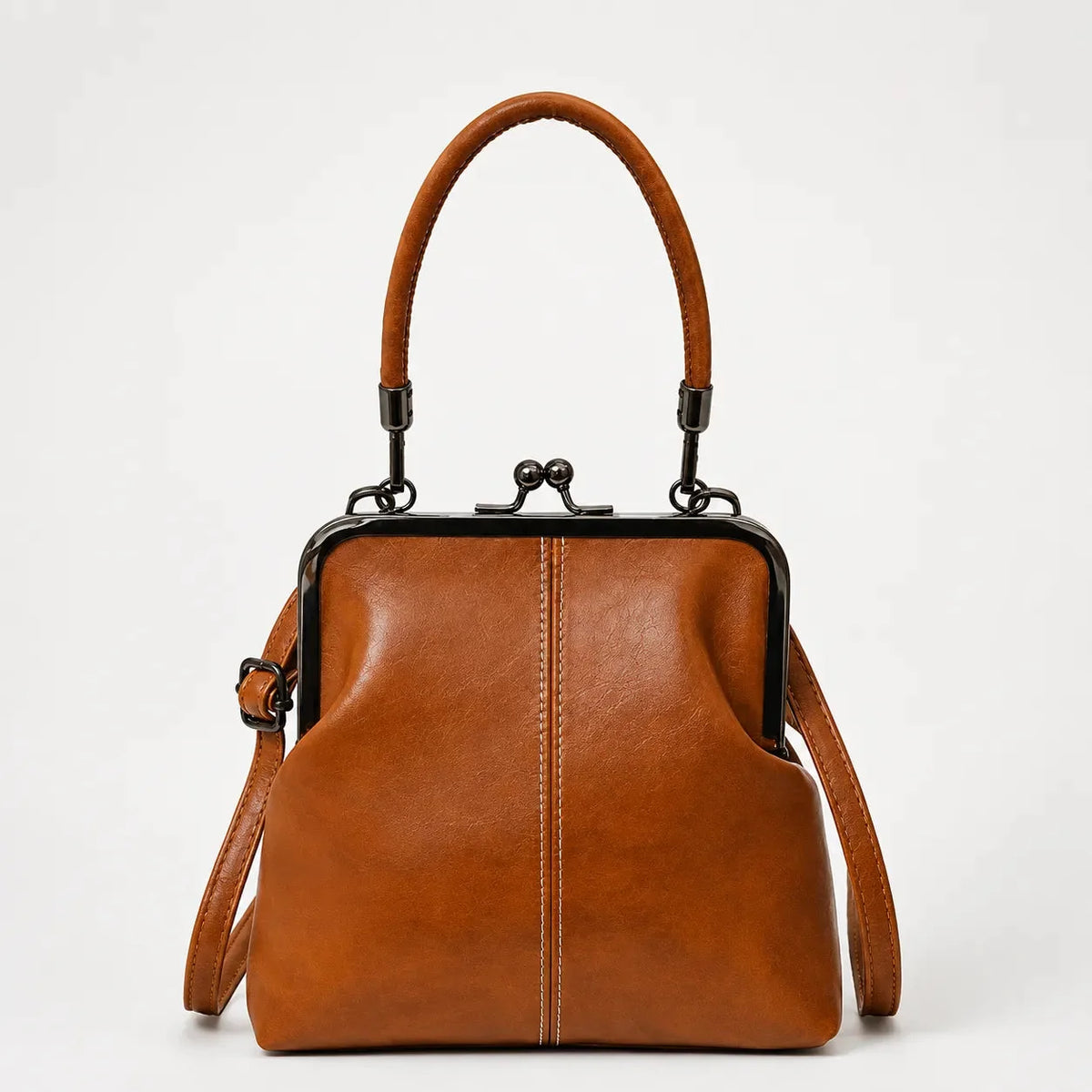 Women's Kiss Lock Crossbody Bag | Two Ways to Carry