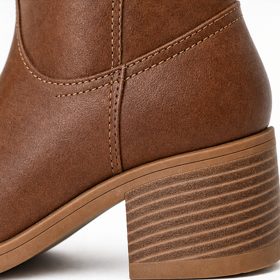 Women's Knee-High Boots | Pull-On No-Zip Design