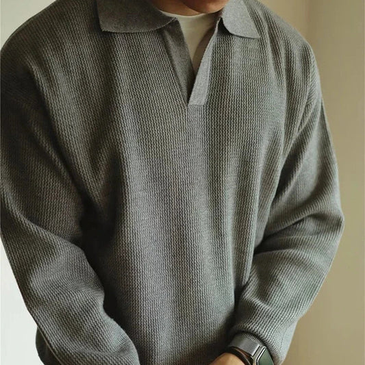 Women's Knit Polo Jumper | Relaxed Fit & Layer Ready