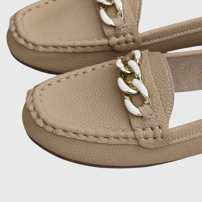 Women's Loafers | Gold Chain Detail & All-Day Comfort