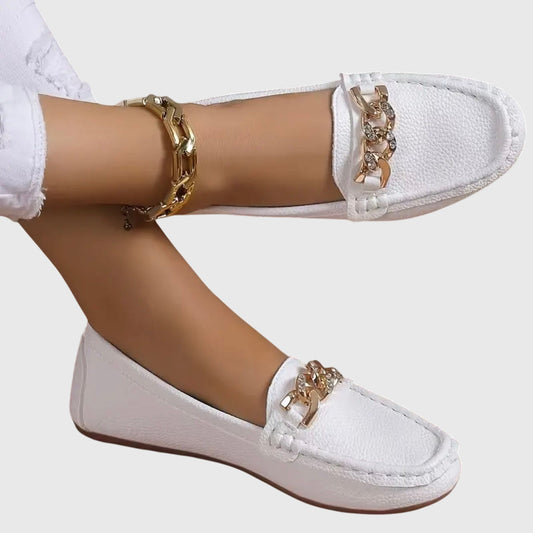 Women's Loafers | Gold Chain Detail & All-Day Comfort