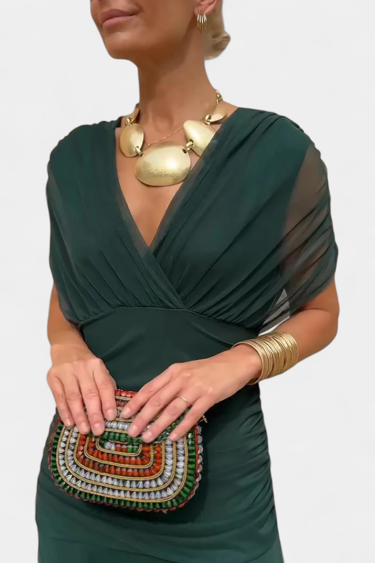 Women's Long Dress | Off-Shoulder Elegance & Flowing Silhouette