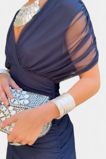 Women's Long Dress | Off-Shoulder Elegance & Flowing Silhouette