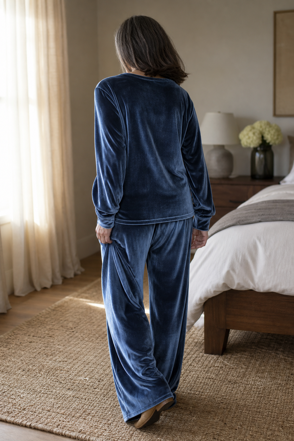 Women's Lounge Set | Wide-Leg & Elastic Waist