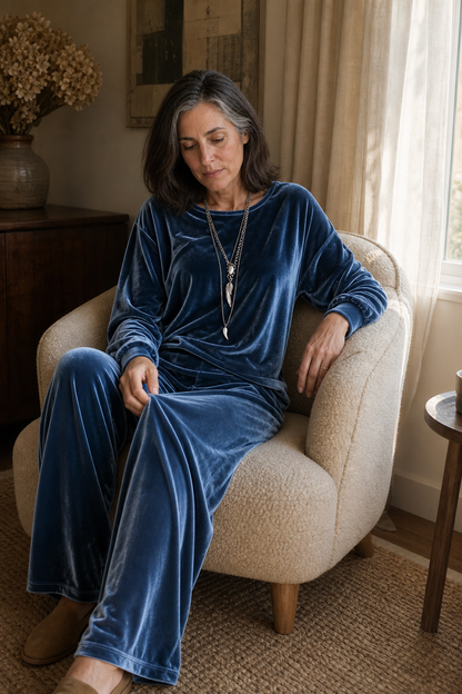 Women's Lounge Set | Wide-Leg & Elastic Waist