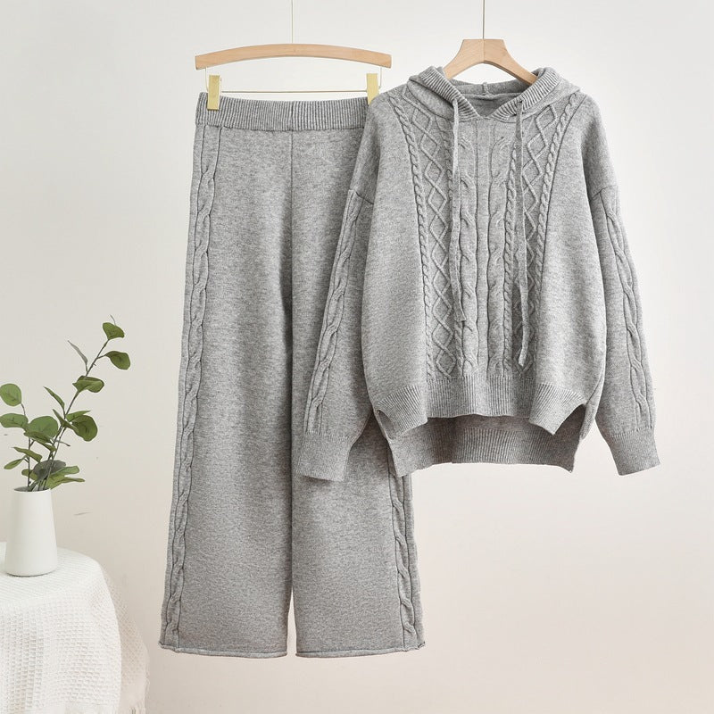 Women's Loungewear Set | Hooded & Wide Leg Comfort