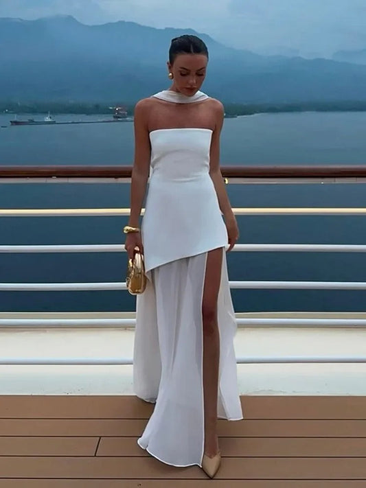 Women's Maxi Dress | Asymmetric Design & Elegant Silhouette