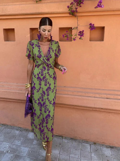 Women's Maxi Dress | Elegant Floral Summer Design