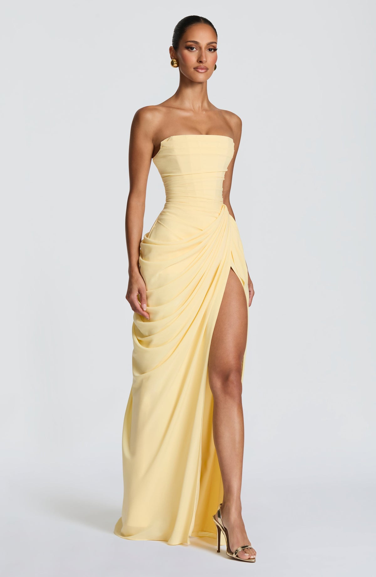Women's Maxi Dress | Strapless Corset Bodice