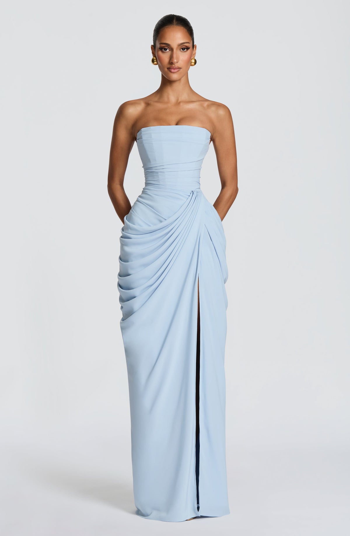 Women's Maxi Dress | Strapless Corset Bodice