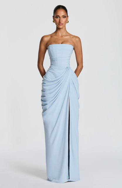Women's Maxi Dress | Strapless Corset Bodice