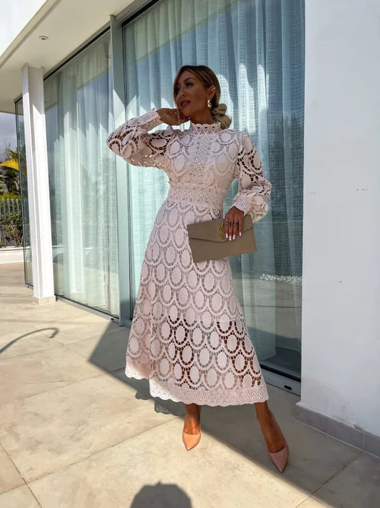 Women's Midi Dress | Elegant Lace & Timeless Style