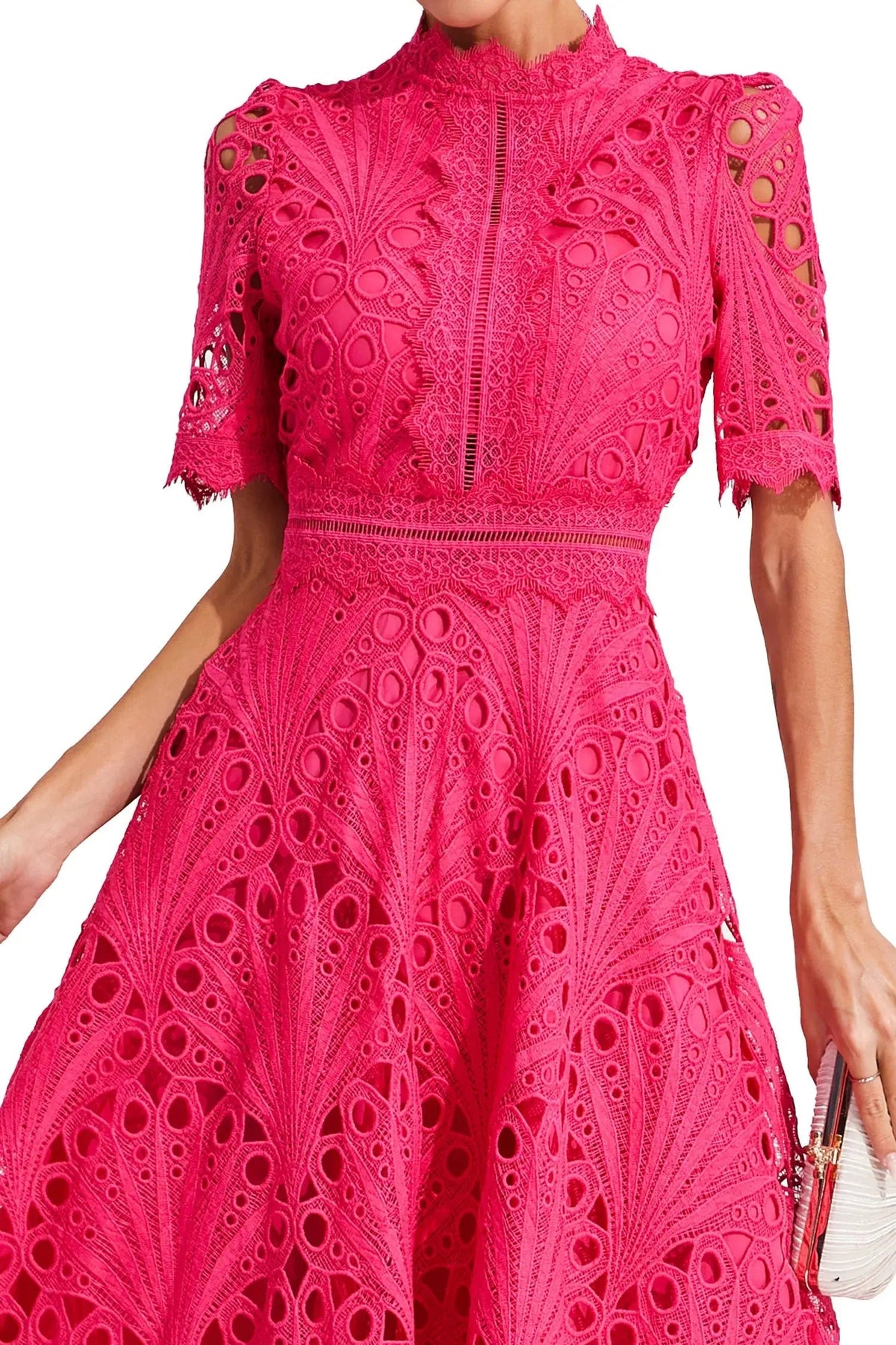 Women's Midi Dress | Lace Fit and Flare