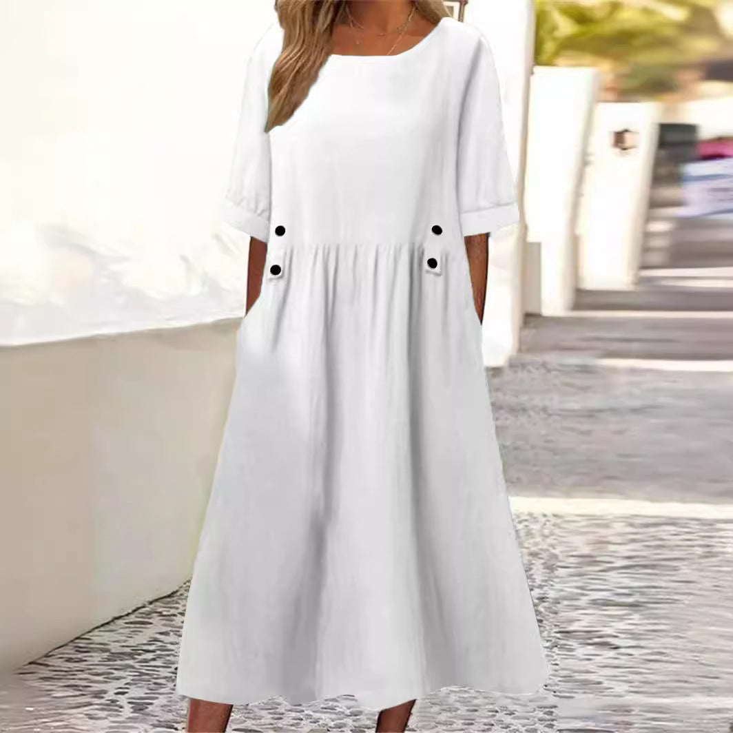 Women's Midi Dress | Loose Fit Silhouette