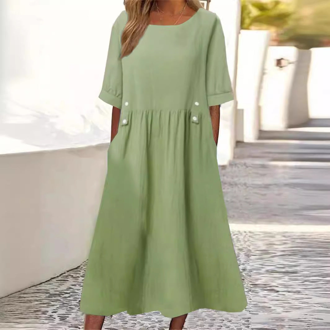 Women's Midi Dress | Loose Fit Silhouette