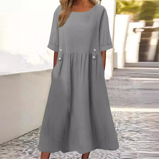 Women's Midi Dress | Loose Fit Silhouette