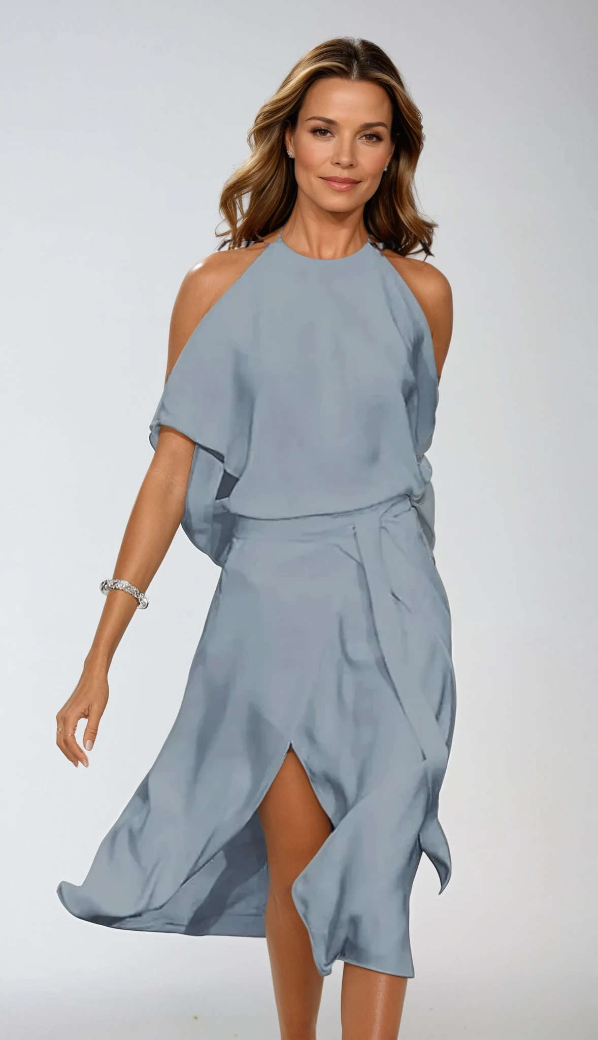 Women's Midi Dress | Off-Shoulder Design & Asymmetric Hem