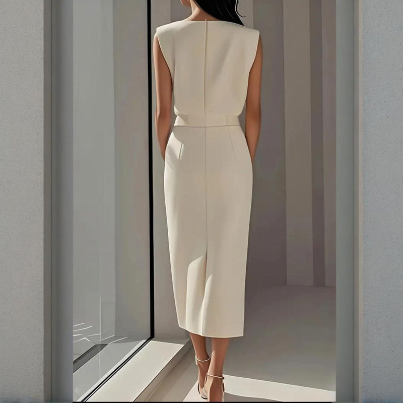 Women's Midi Dress | Tailored Fit with Waist Definition
