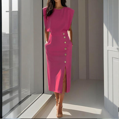 Women's Midi Dress | Tailored Fit with Waist Definition