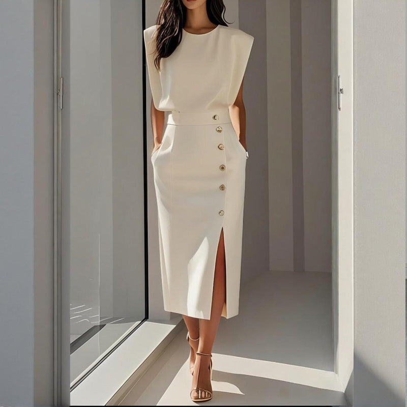 Women's Midi Dress | Tailored Fit with Waist Definition