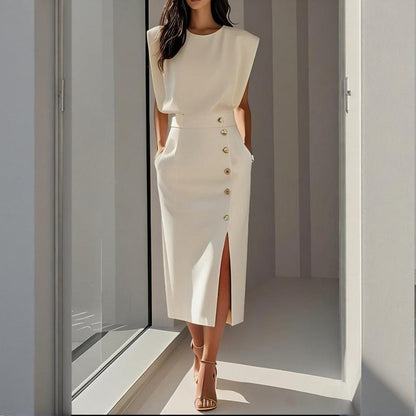 Women's Midi Dress | Tailored Fit with Waist Definition