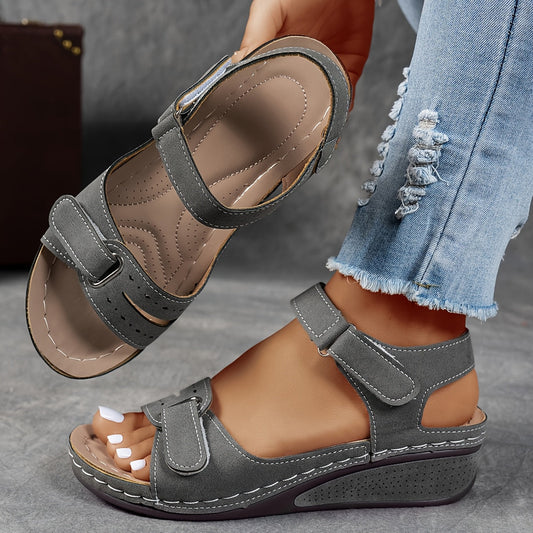 Women's Orthopedic Sandals | Adjustable Straps & Cushioned Wedge Support