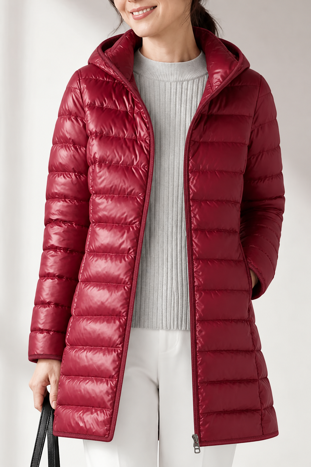 Women's Packable Puffer Jacket | Detachable Hood & Ultralight Warmth