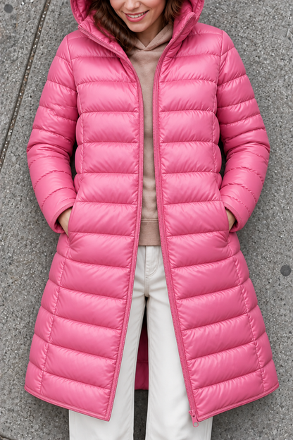 Women's Packable Puffer Jacket | Detachable Hood & Ultralight Warmth
