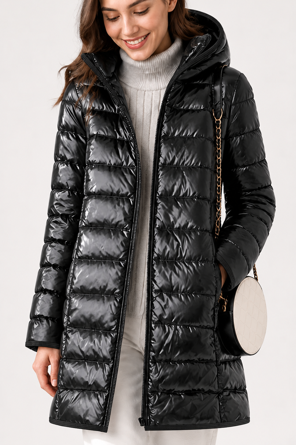 Women's Packable Puffer Jacket | Detachable Hood & Ultralight Warmth