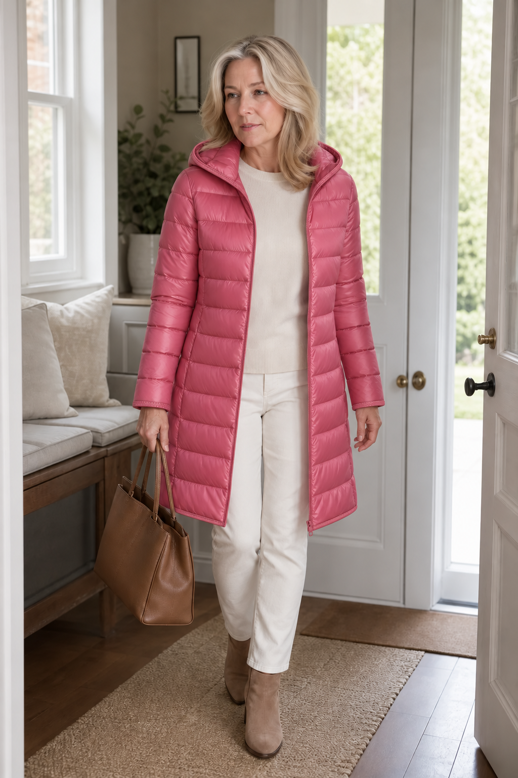 Women's Packable Puffer Jacket | Detachable Hood & Ultralight Warmth