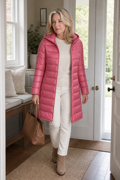 Women's Packable Puffer Jacket | Detachable Hood & Ultralight Warmth