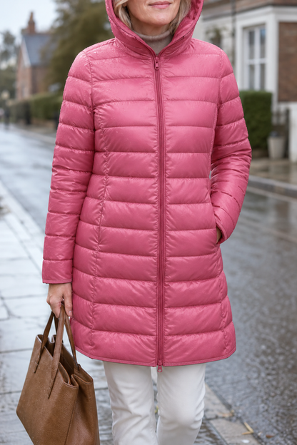 Women's Packable Puffer Jacket | Detachable Hood & Ultralight Warmth