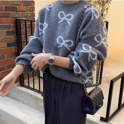 Women's Patterned Sweater | Relaxed Fit & Cosy Comfort