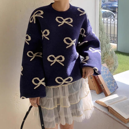 Women's Patterned Sweater | Relaxed Fit & Cosy Comfort