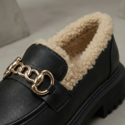 Women's Platform Loafers | Sherpa-Lined & Non-Slip