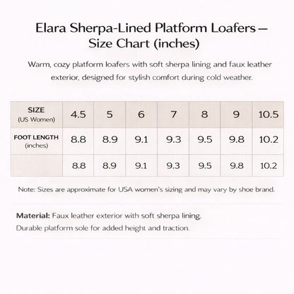 Women's Platform Loafers | Sherpa-Lined & Non-Slip