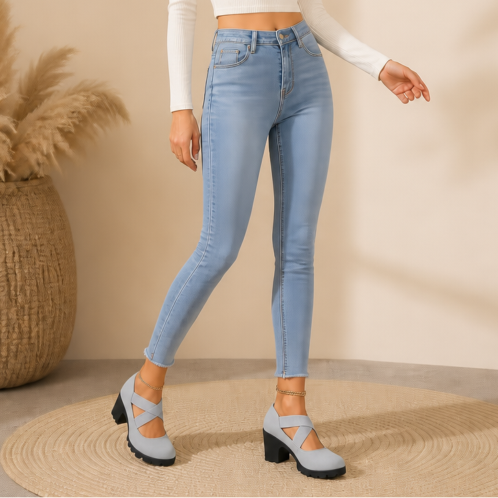 Women's Platform Mary Jane Heels | Crisscross Straps & Stable Comfort