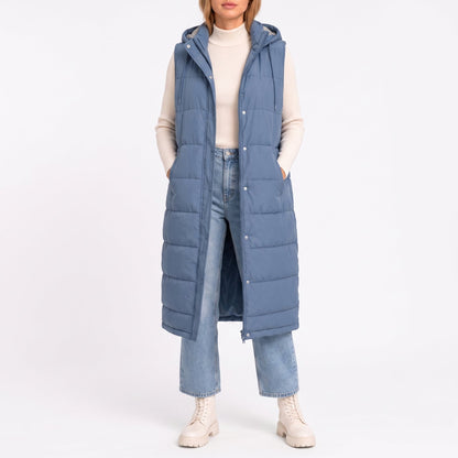 Women's Puffer Gilet | Longline & Hooded