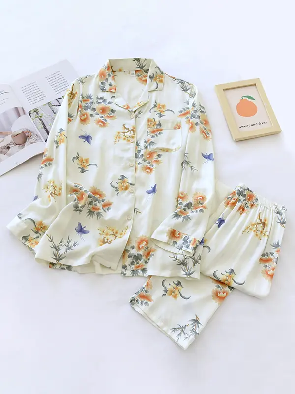 Women's Pyjama Set | Floral Print Loungewear