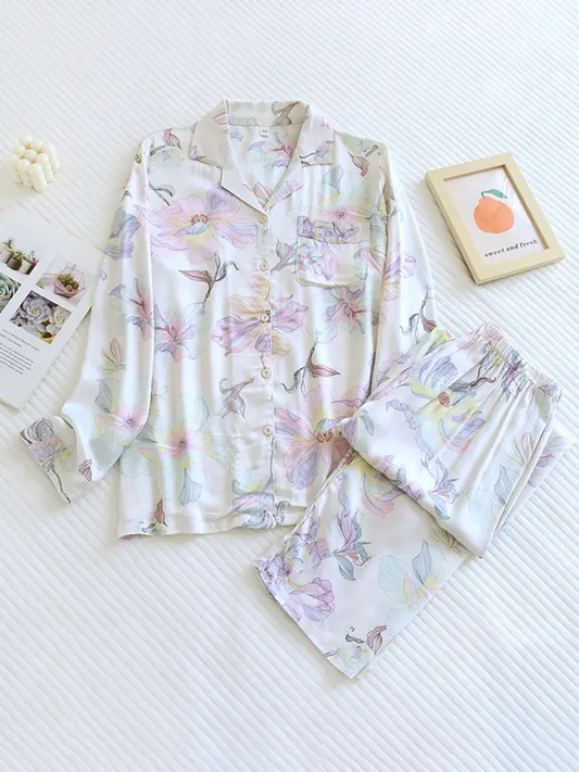 Women's Pyjama Set | Floral Print Loungewear
