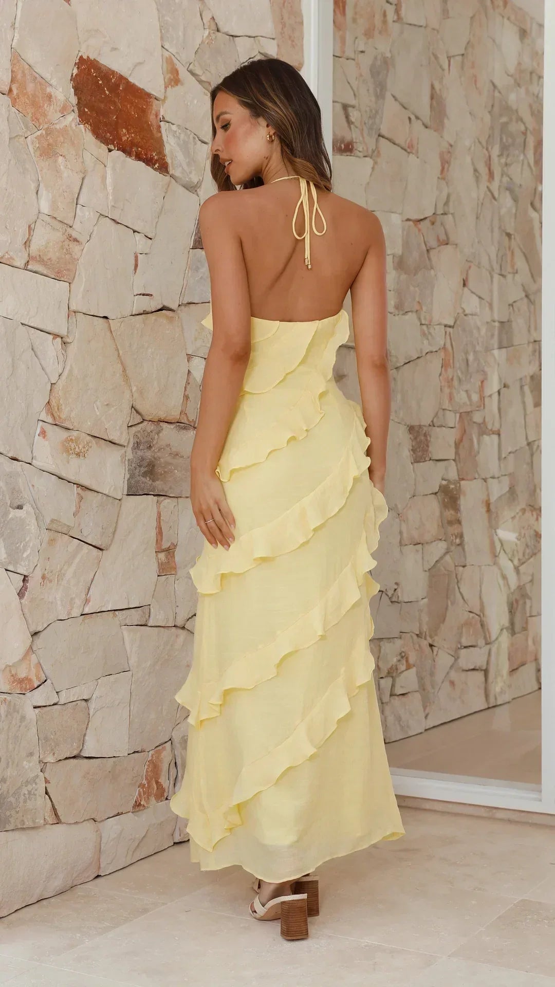 Women's Ruffle Maxi Dress | Tiered Design & Elegant Summer Style