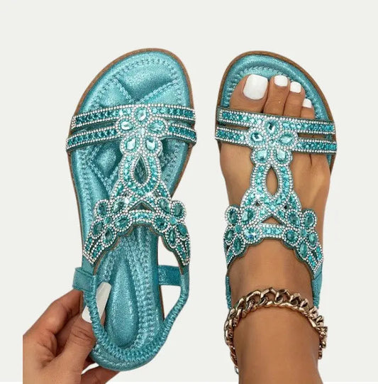 Women's Sandals | Embellished Ankle Strap