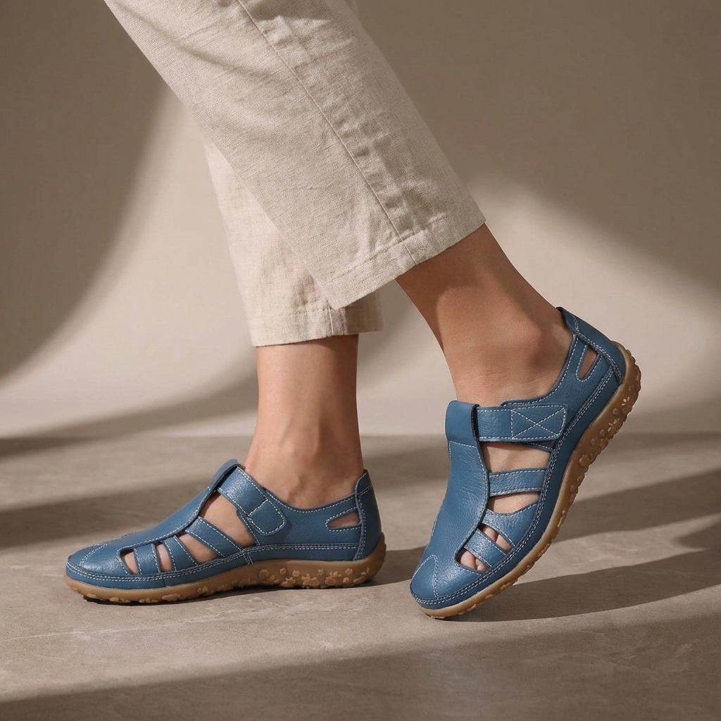 Women's Sandals | Orthopedic Closed Toe & Adjustable Velcro Strap