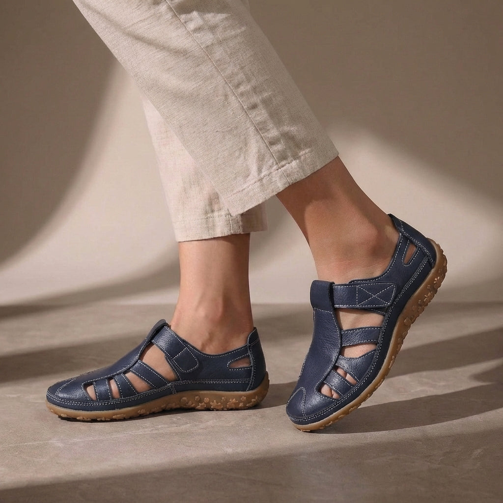 Women's Sandals | Orthopedic Closed Toe & Adjustable Velcro Strap