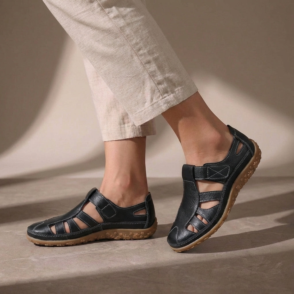 Women's Sandals | Orthopedic Closed Toe & Adjustable Velcro Strap