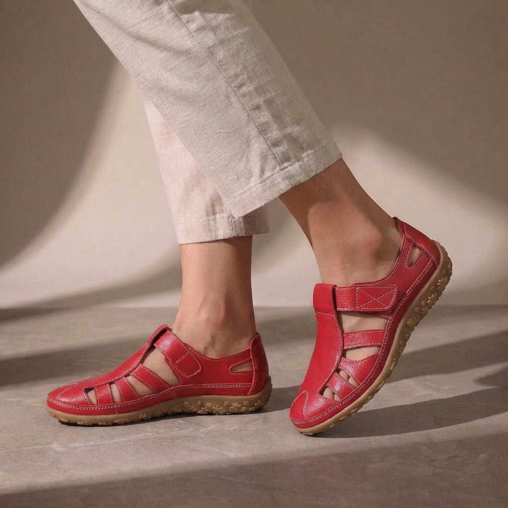 Women's Sandals | Orthopedic Closed Toe & Adjustable Velcro Strap