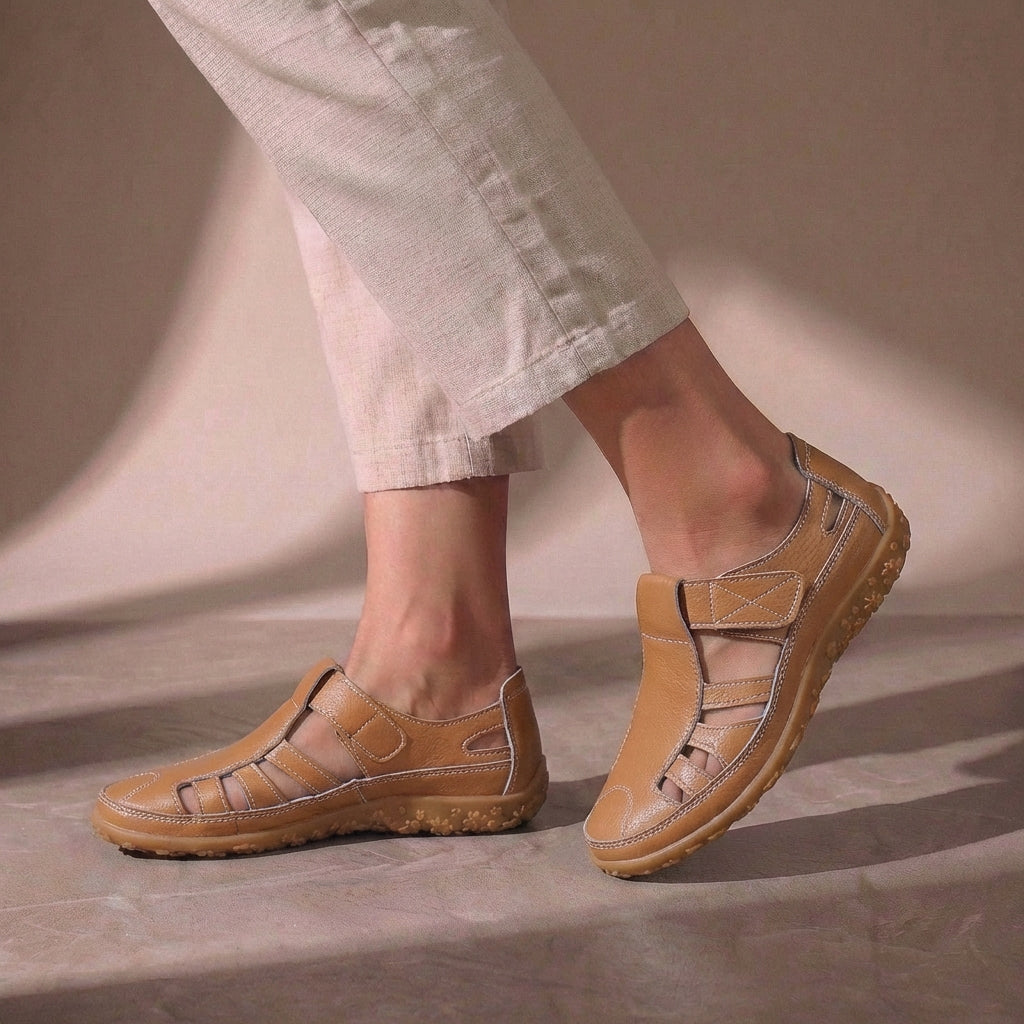 Women's Sandals | Orthopedic Closed Toe & Adjustable Velcro Strap